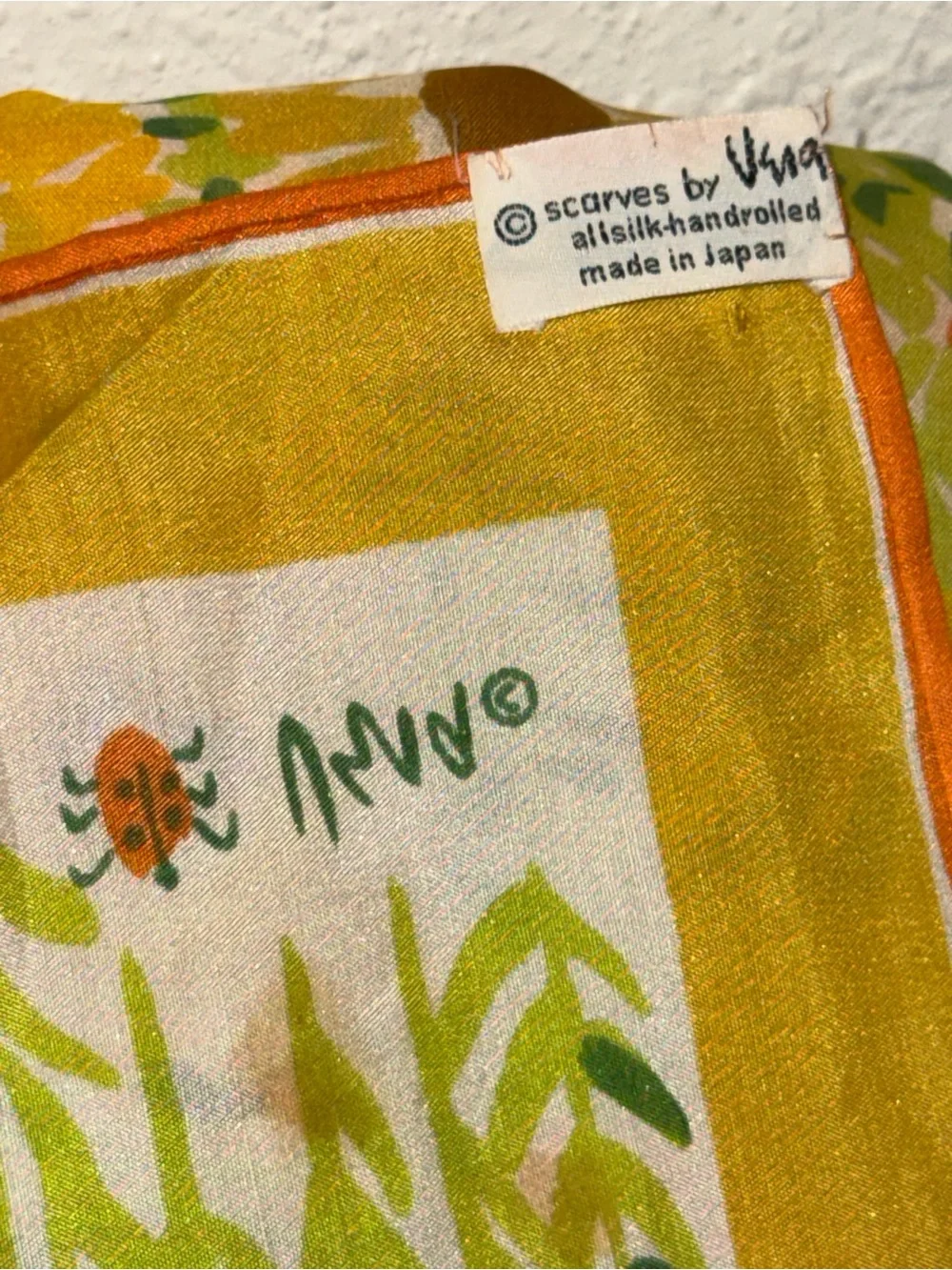 Yellow Sunflower Print Scarf - Unbranded